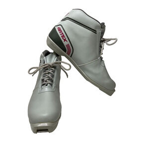 Artex Men's Ski Snow Boots White Gray Lace Up Winter Boots Approx Size 13 ⛷️